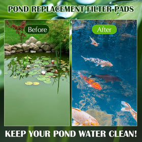 Rossesay vacuum-packaged filter pad stays clean until installation for convenient setup