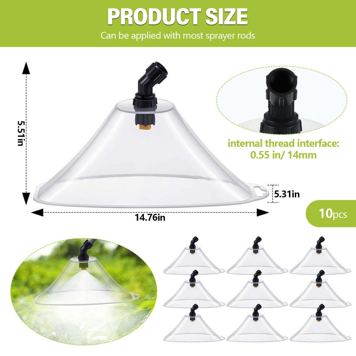 Rossesay windproof nozzle design enhances accuracy in breezy conditions