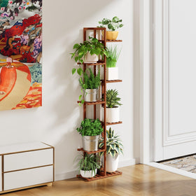 ROSSNY easy-assembly stand provides sturdy shelves for heavy pots.