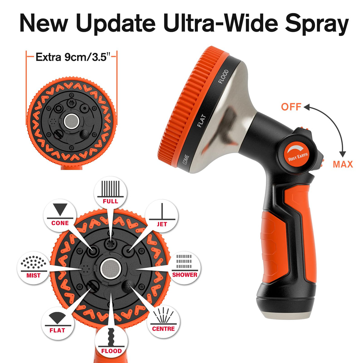 Rosy Earth heavy-duty metal shell protects the inner tube in yard tasks.
