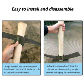 Rosyquarz 14-inch handle provides comfortable grip for extended use.