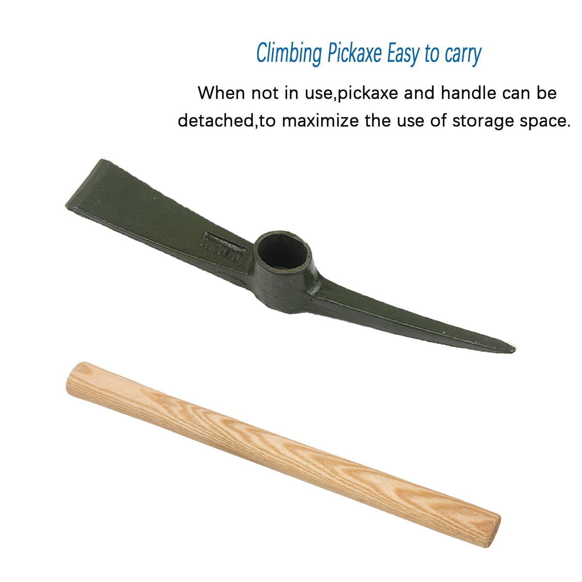 Rosyquarz detachable handle feature saves storage space when not in use.
