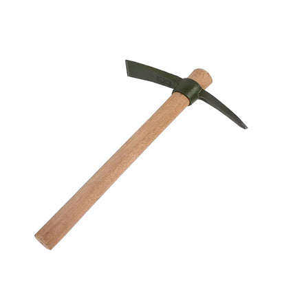 Rosyquarz forged iron hoe head ready for garden digging and weeding tasks.