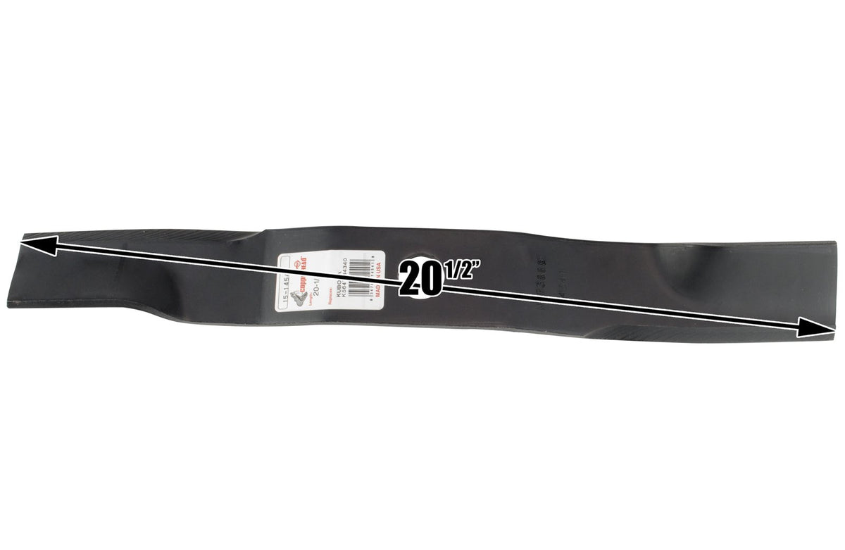 Rotary 14541 three-blade kit shown ready for quick 60-inch deck swap