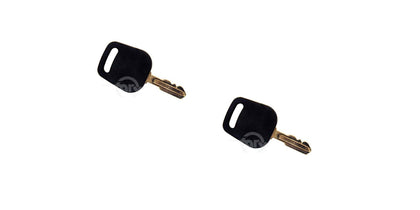 Rotary ignition keys two-pack for Husqvarna, easy fit and quick replacement.