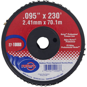 Rotary Vortex trimmer line spool for smooth edge cuts.