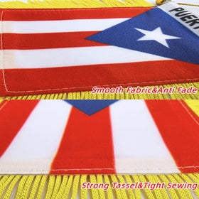 Rotenl suction cup hanging flag shown on smooth surface for quick mounting.