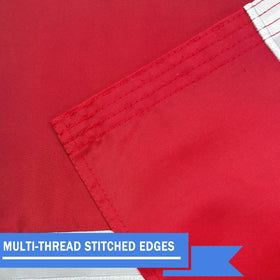 ROTERDON flag with reinforced double-stitched edges for long life