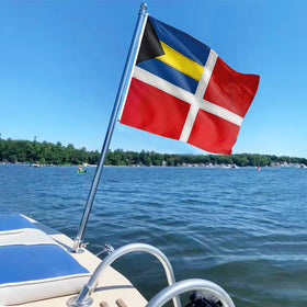 ROTERDON Bahamas flag in yellow, windproof and weather-resistant for outdoor use