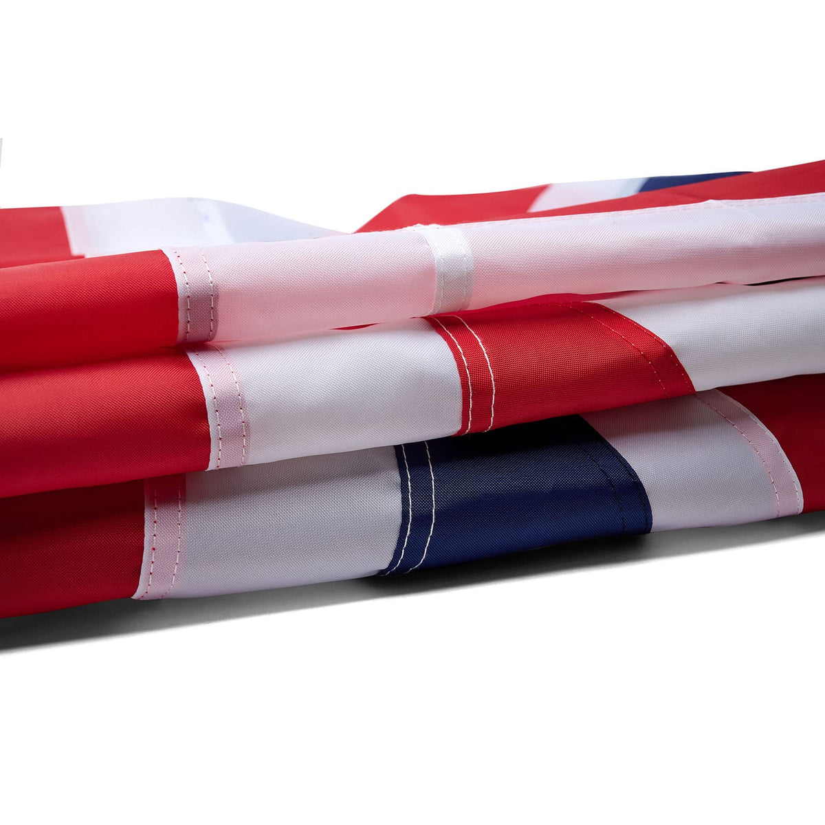 ROTERDON British flag 3x5 displayed on porch with vivid colors.