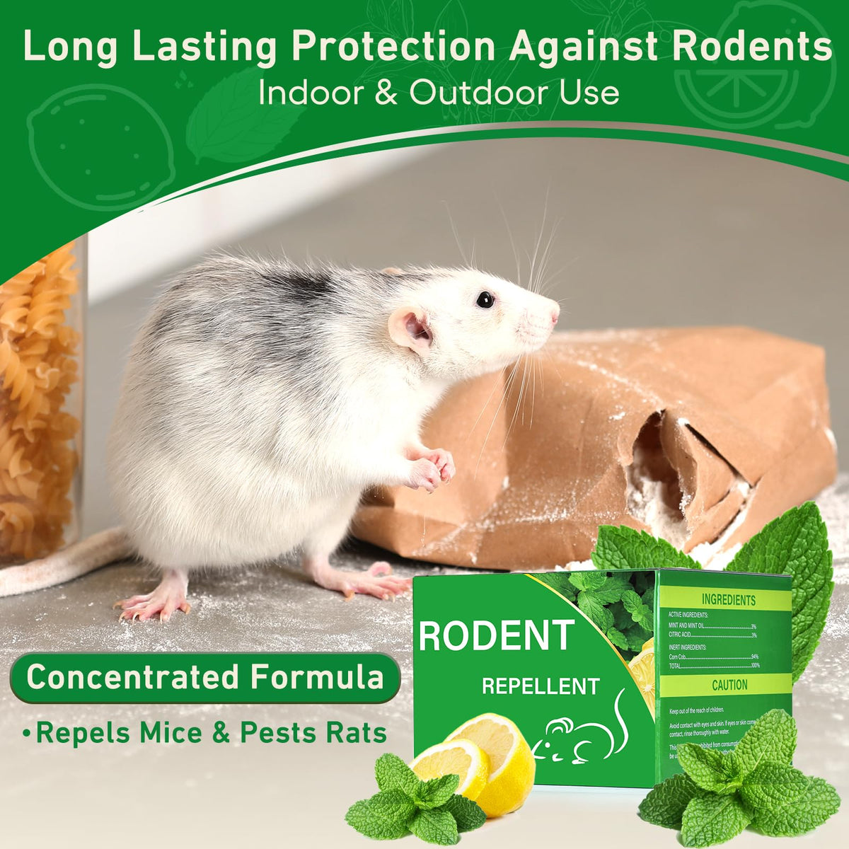 ROTIAH rodent deterrents for indoor and outdoor use in shed.