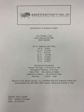 Durable Zinc Armor designed to last 20+ years.