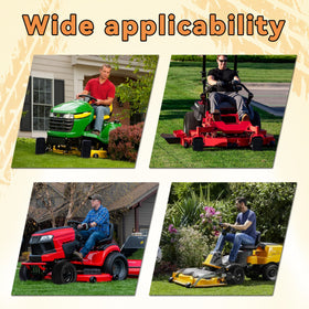 Roueoo durable grass-terrain performance image emphasizes reliable traction on uneven ground.