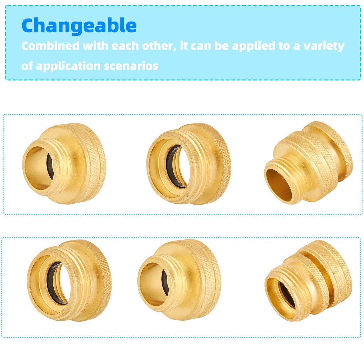 RouLiPouLi rust-proof brass construction resists outdoor corrosion.