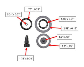 Roundup 181538 O-rings for pump—extra seal replacement ready.