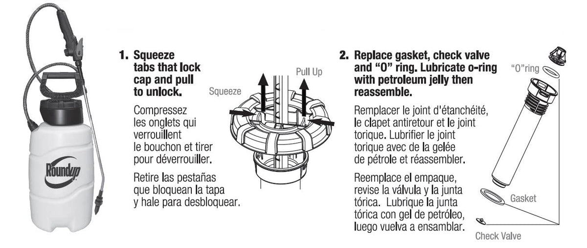 Roundup 181538 universal compatibility—fits multiple Roundup and Ortho sprayers.
