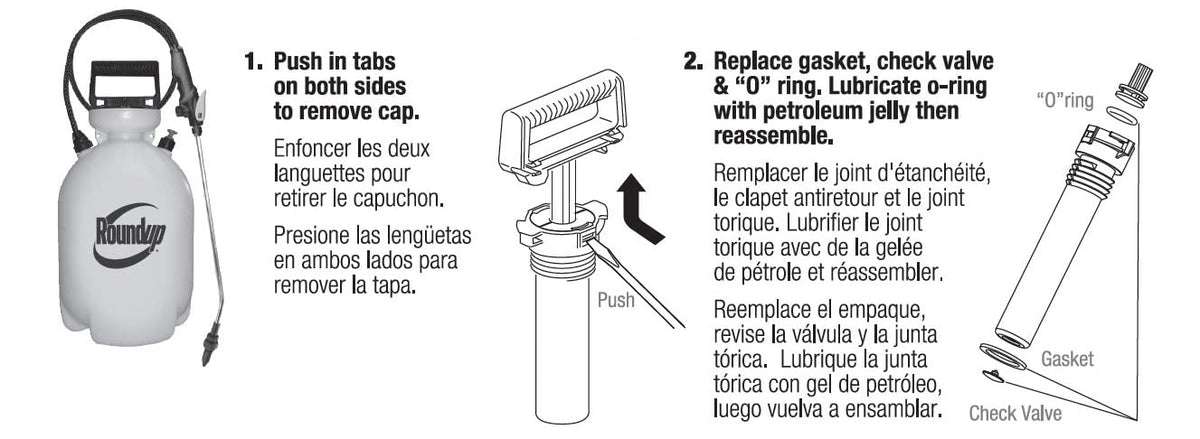 Roundup 181538 wand O-ring—spare seal for smooth wand operation.
