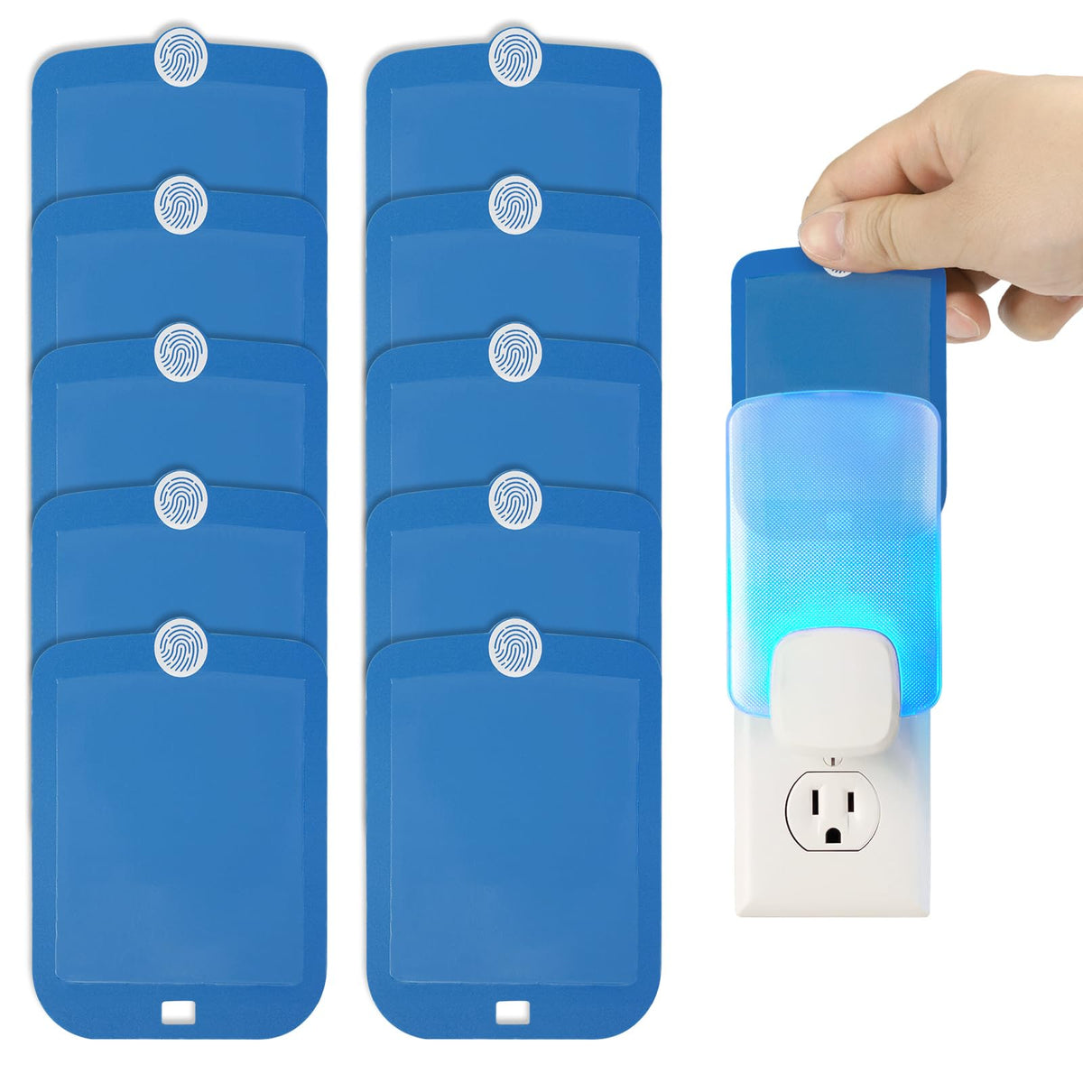 Routeade 10-pack refill cartridges for Raid traps, easy glue card replacement for pest control.