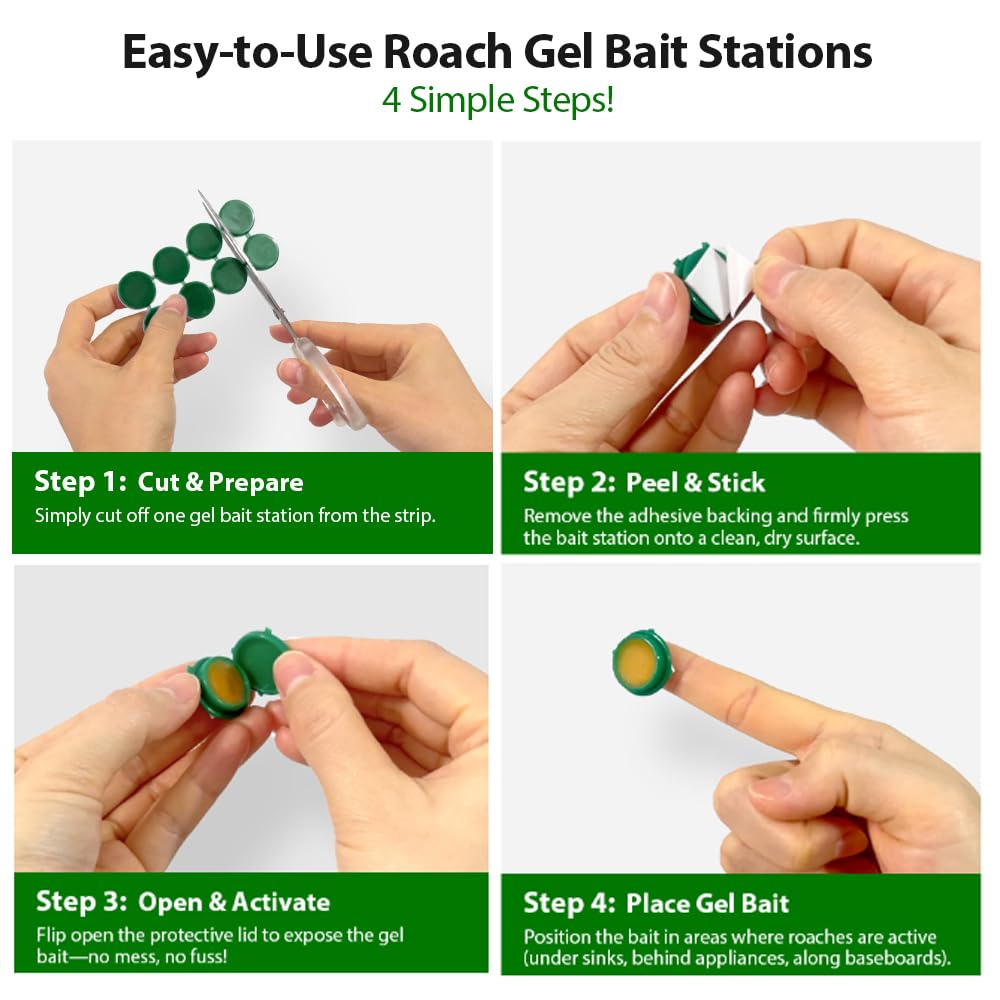 ROUTADE adhesive tape included image shows easy stabilization of bait stations.