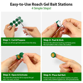 ROUTADE adhesive tape included image shows easy stabilization of bait stations.