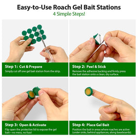 ROUTADE bait stations under sink to target hidden roaches