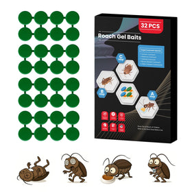ROUTADE roach gel bait station closeup showcases compact design for discreet placement.