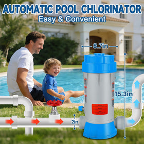 RovPool adjustable dial control to tailor chlorine output.