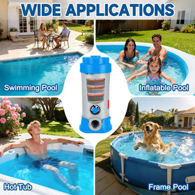 RovPool chlorinator suitable for indoor and outdoor pool environments.