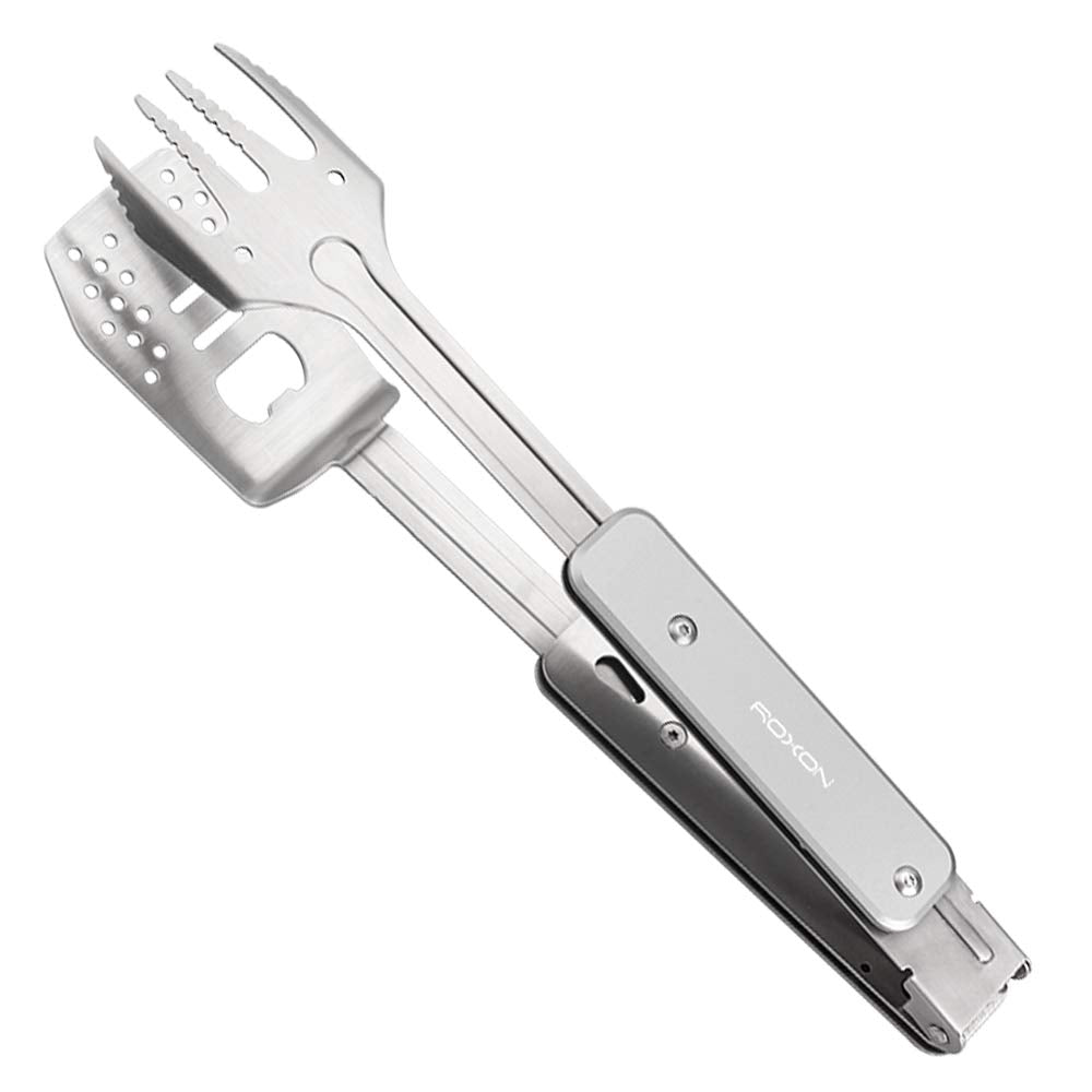 ROXON 4-in-1 mini folding BBQ compact design saves space in packs