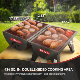 Royal Gourmet CC1619 217-square-inch grilling area for small gatherings.