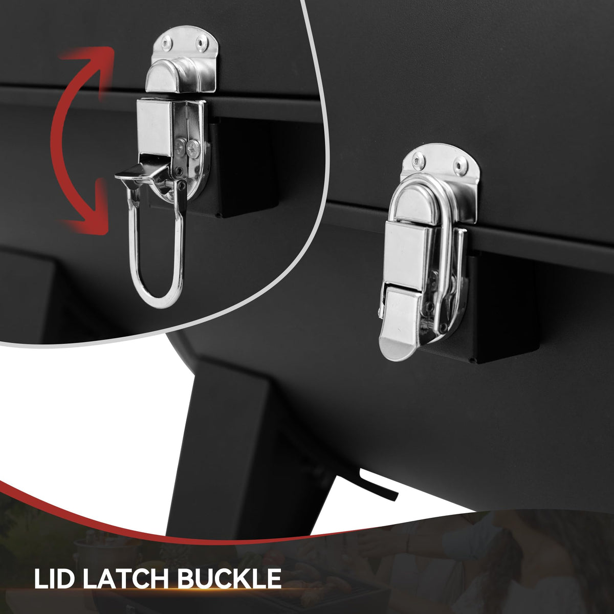 Royal Gourmet CC1619 compact dimensions fit in a car trunk.