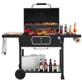 Royal Gourmet CD2030AN front view of the grill ready for backyard grilling