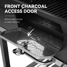 Royal Gourmet CD2030AN warming rack and main grates deliver 719 sq in cooking area