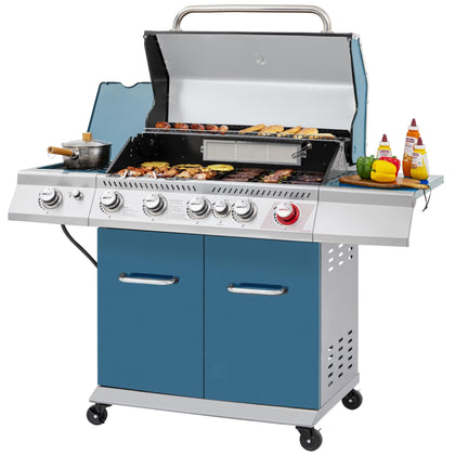 Royal Gourmet GA5403B front view showing cabinet-style design for organized outdoor cooking
