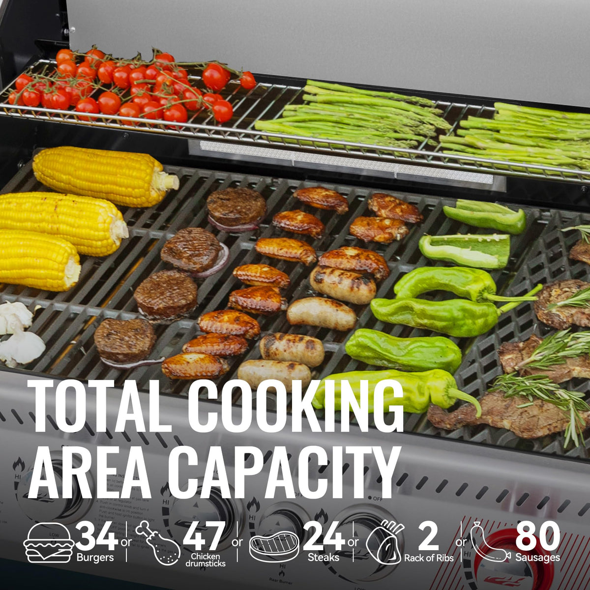 Royal Gourmet GA5403B sear burner for precise high-heat cooking