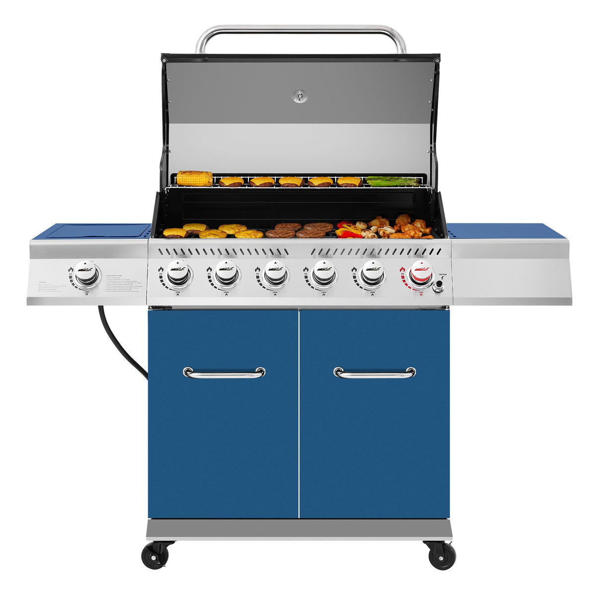 Royal Gourmet GA6402B front view highlighting the spacious cooking area for backyard parties