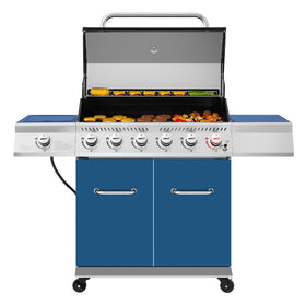 Royal Gourmet GA6402B front view highlighting the spacious cooking area for backyard parties