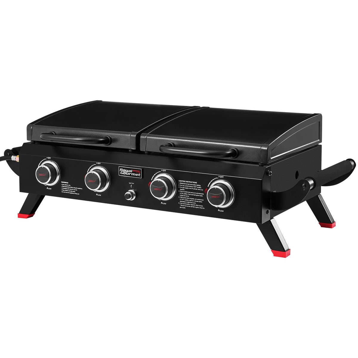 Royal Gourmet GD4002TP four-burner grill for versatile outdoor cooking.