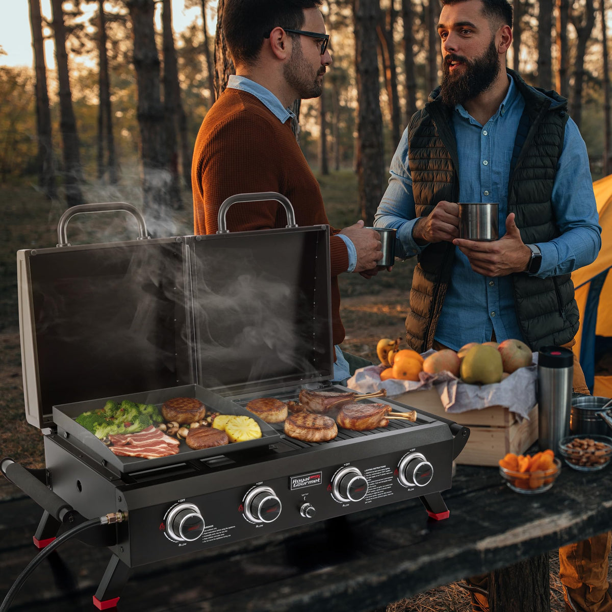 Royal Gourmet GD4002TP ceramic griddle top for breakfast and sautéed dishes.