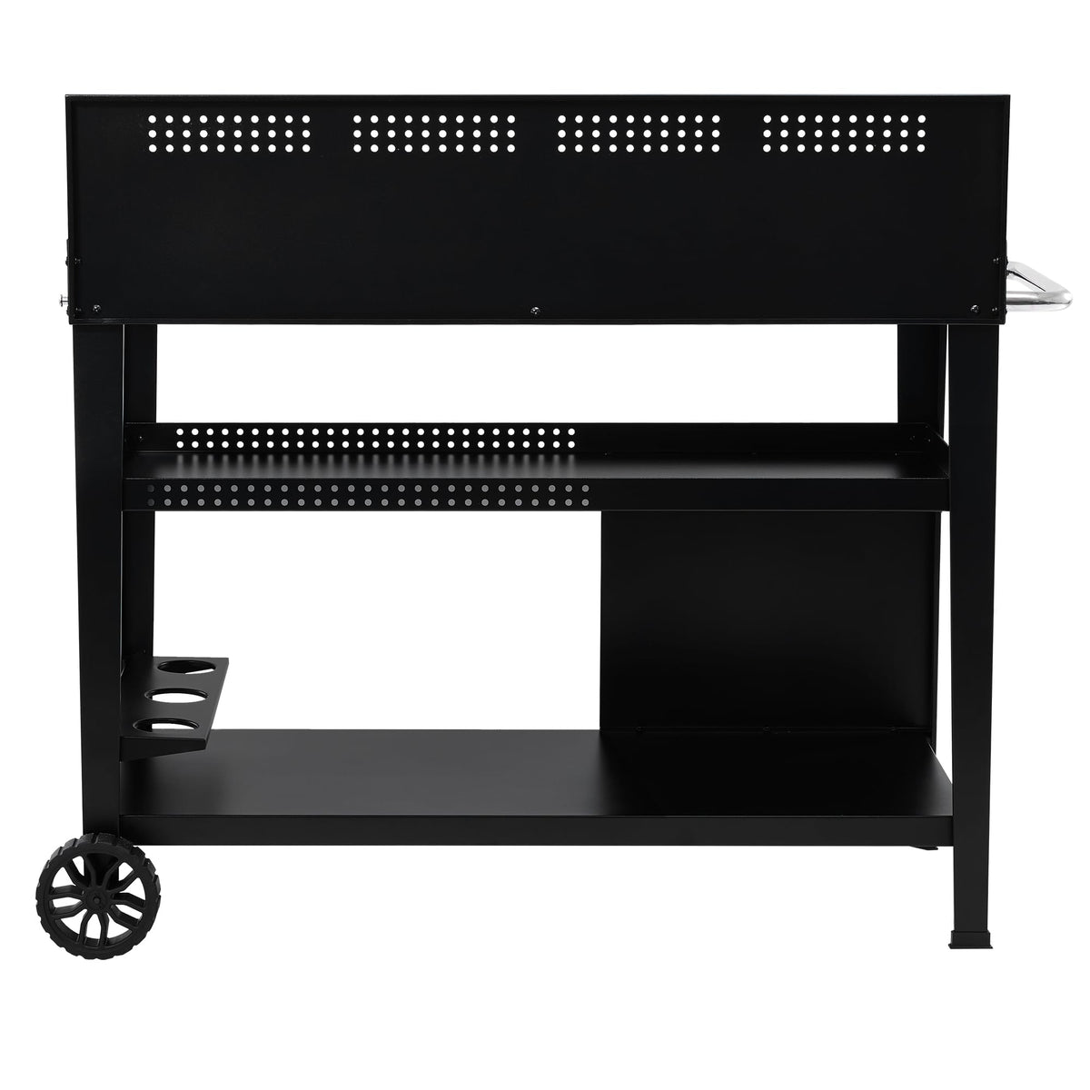 Royal Gourmet PC4401B wheels and side handle enable easy mobility