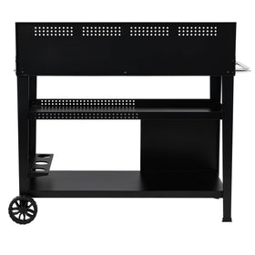 Royal Gourmet PC4401B wheels and side handle enable easy mobility