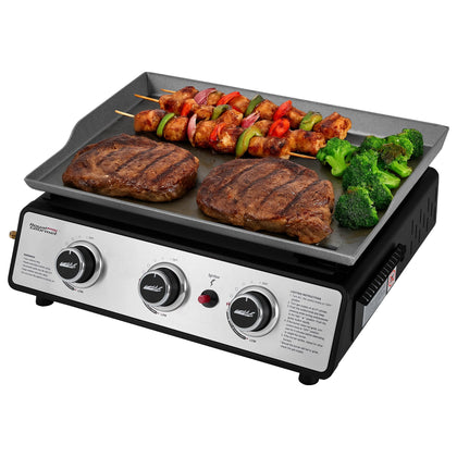 Royal Gourmet PD1301S top view highlights the 304 sq in surface for group meals.