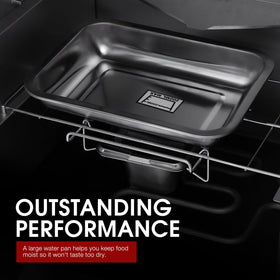 Royal Gourmet SE2805 removable grease cup simplifies cleanup.