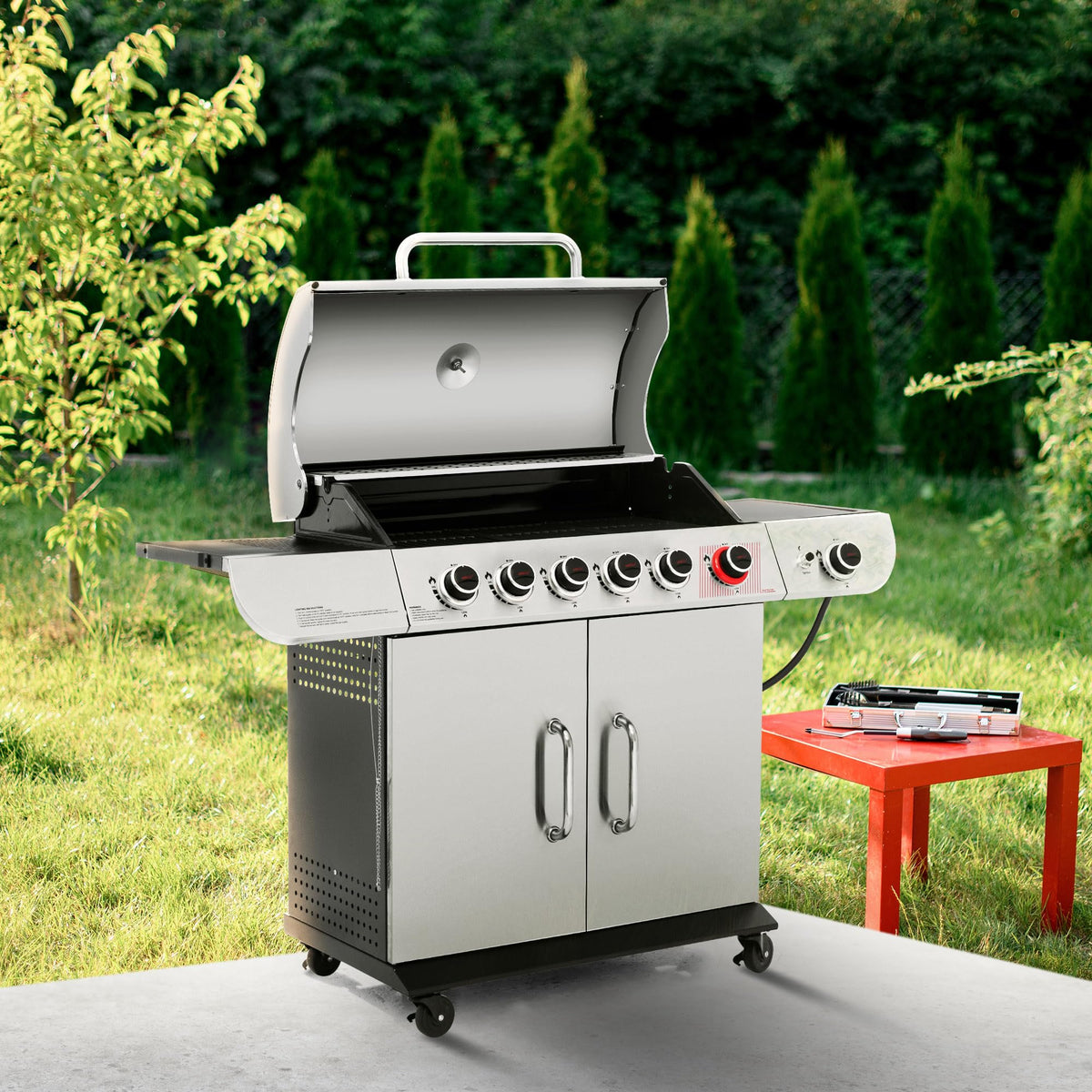 SG6002R control panel and lid in rust-resistant stainless steel