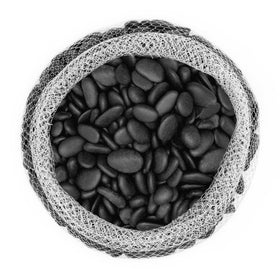 Royal Imports River Rocks Black aquarium gravel provides a calm natural look for tanks