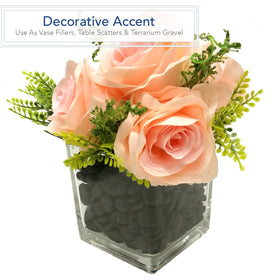 Royal Imports River Rocks Black vase filler for elegant centerpieces and events