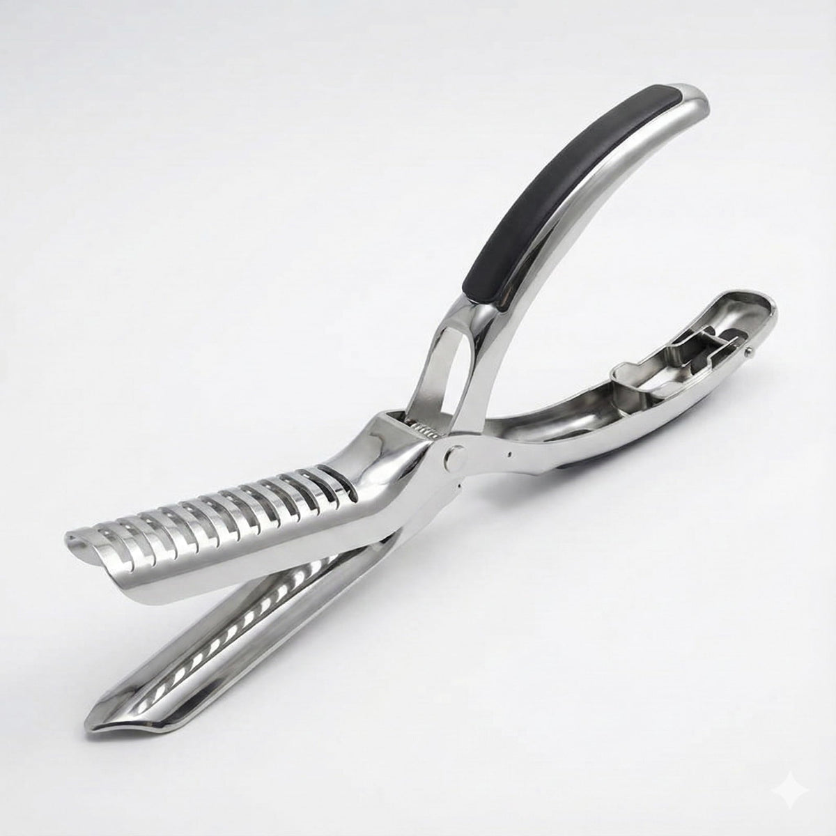 Royal Kitchen rib membrane tool with curved blade removing membrane for tender ribs