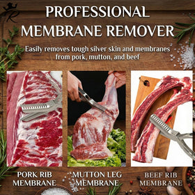 Easy-grip design for efficient membrane removal during BBQ