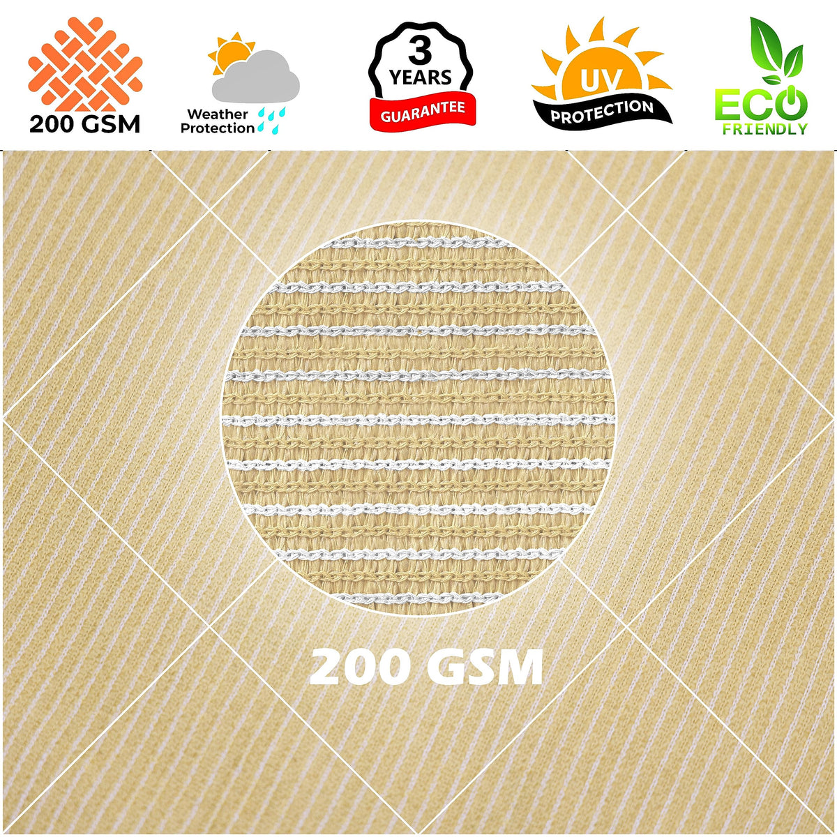Royal Shade water-permeable canopy reduces pooling effectively