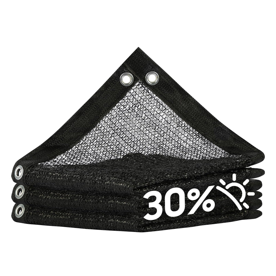 Royal Shade 30% shade cloth covering a 10x10 area with airflow for plants